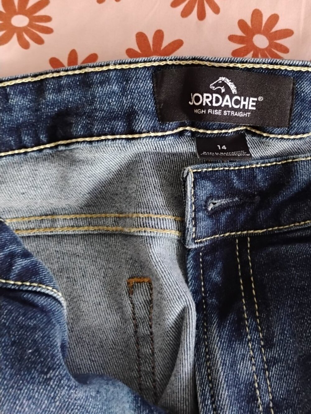 Jordache High Rise Straight Jeans